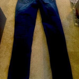 Men’s Aero Athletic Skinny Distressed Blue Jeans